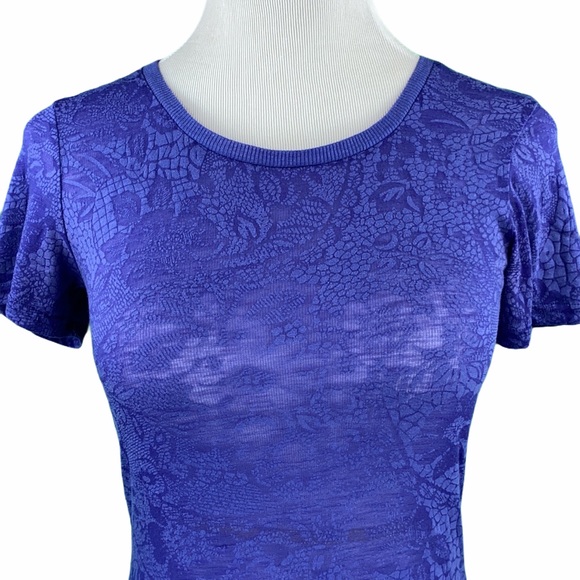 BKE Snake Skin Print Short Sleeve Burnout Tee - Picture 2 of 12